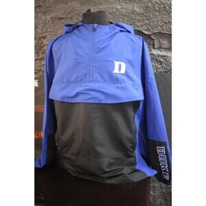 Duke Blue Devils Anorak Jacket XL NCAA Windbreaker Blue Black Pullover